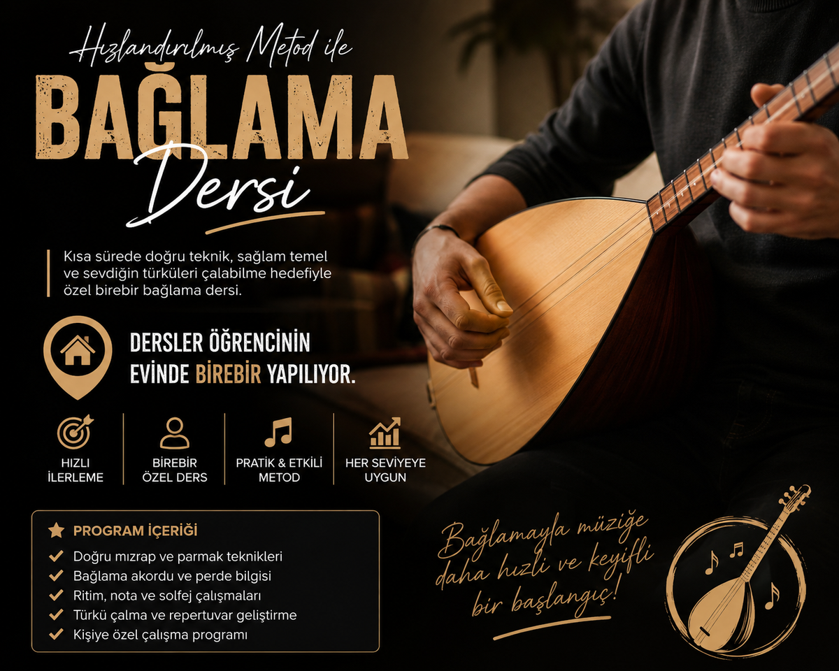 1 Aylık Bağlama Dersi