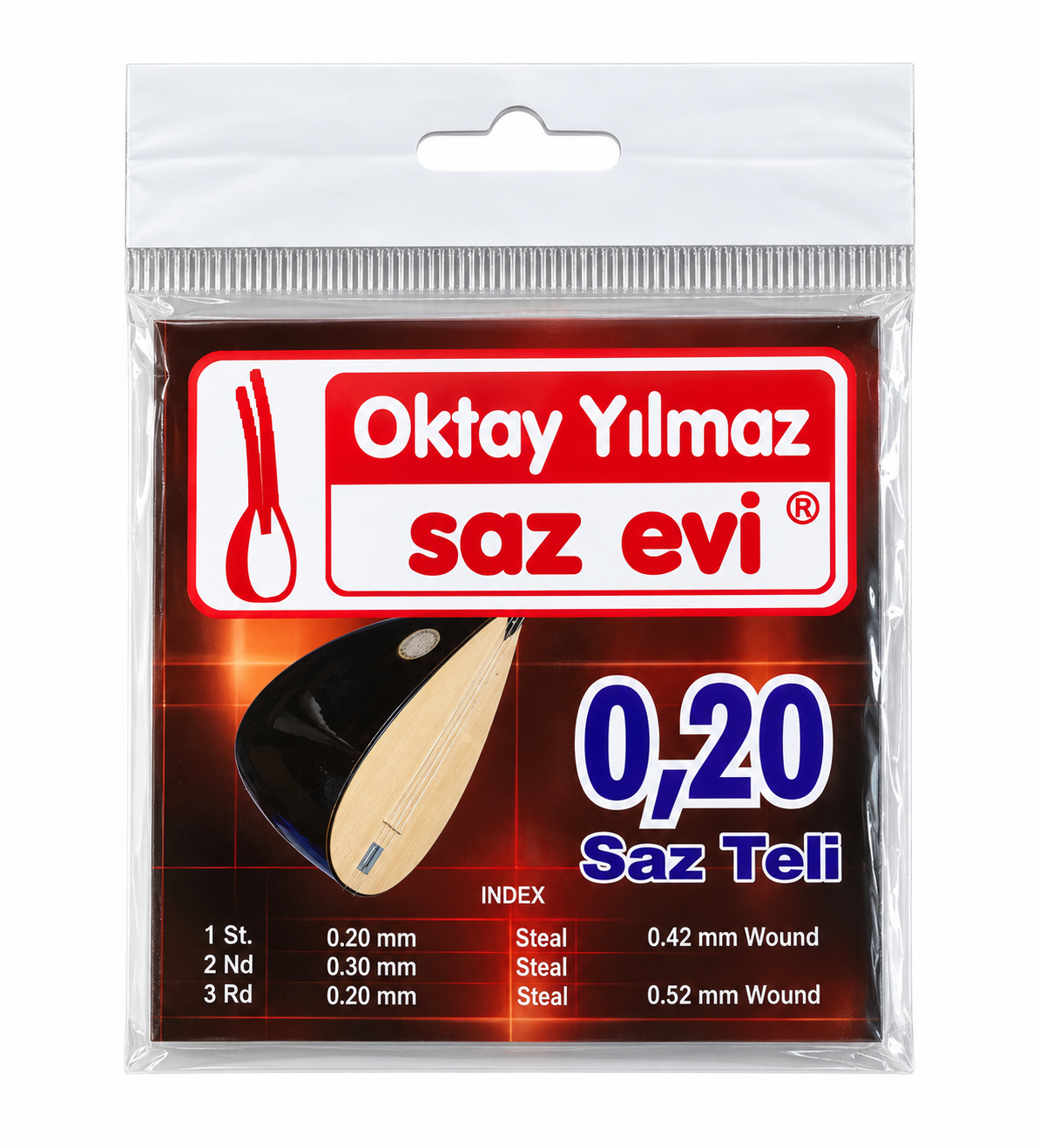 Uzun Sap Paslanmaz Çelik Bağlama / Saz Teli
